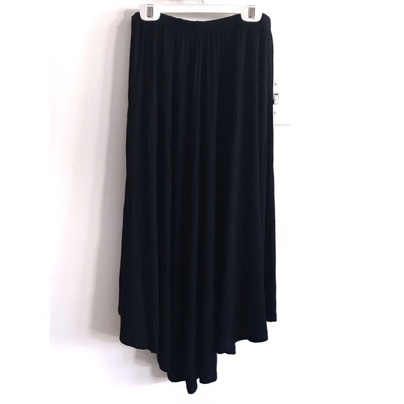 American Eagle Hi-Lo Skirt Black Med NWT - Picture 3 of 4